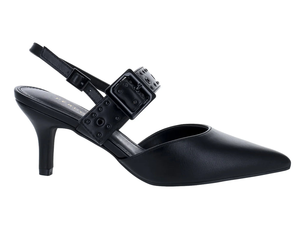 Zapatillas Tacones Negros Perugia para Mujer