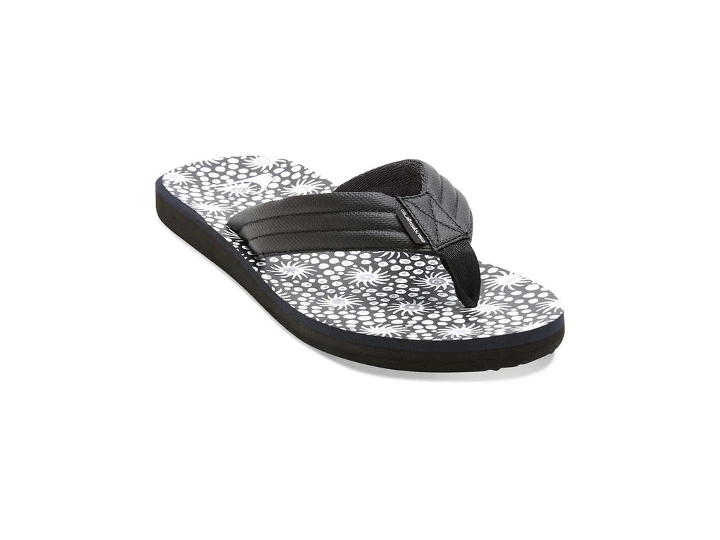 Sandalias Quiksilver Carver Print Negro Blanco y Gris para Hombre