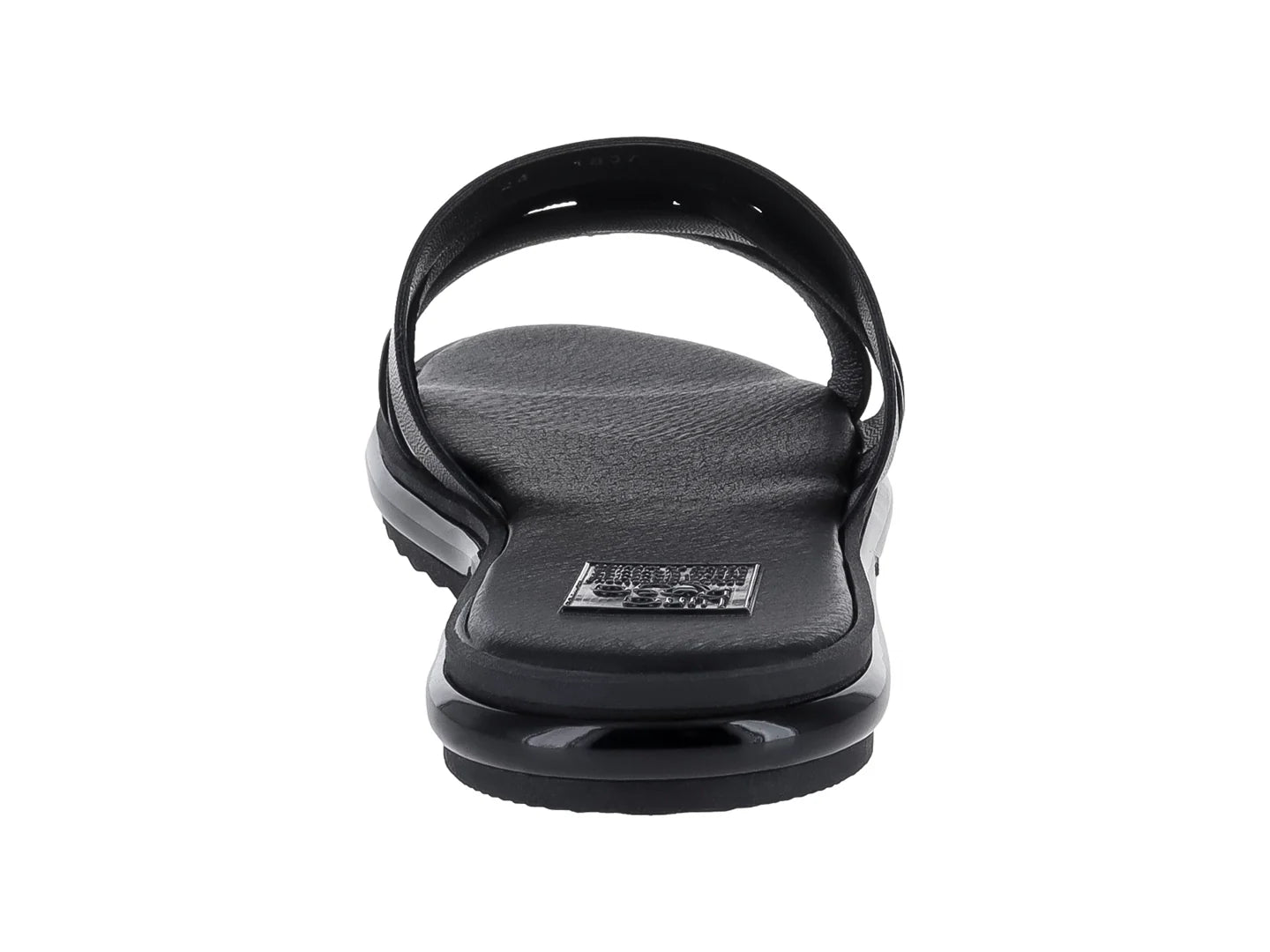 Sandalias Luna Rosa Negro Charol para Mujer