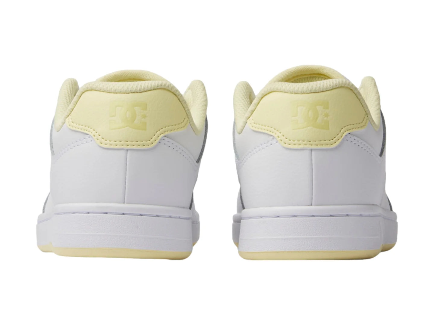 Tenis DC Shoes Manteca 4 Blanco y Amarillo para Mujer