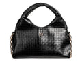 Bolsa de Hombro Ferretina Grabado Negro para Mujer