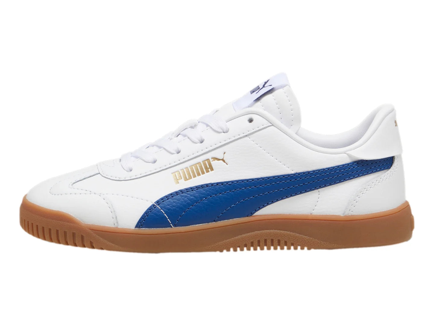 Tenis PUMA Club 5V5 Blanco y Azul para Niño