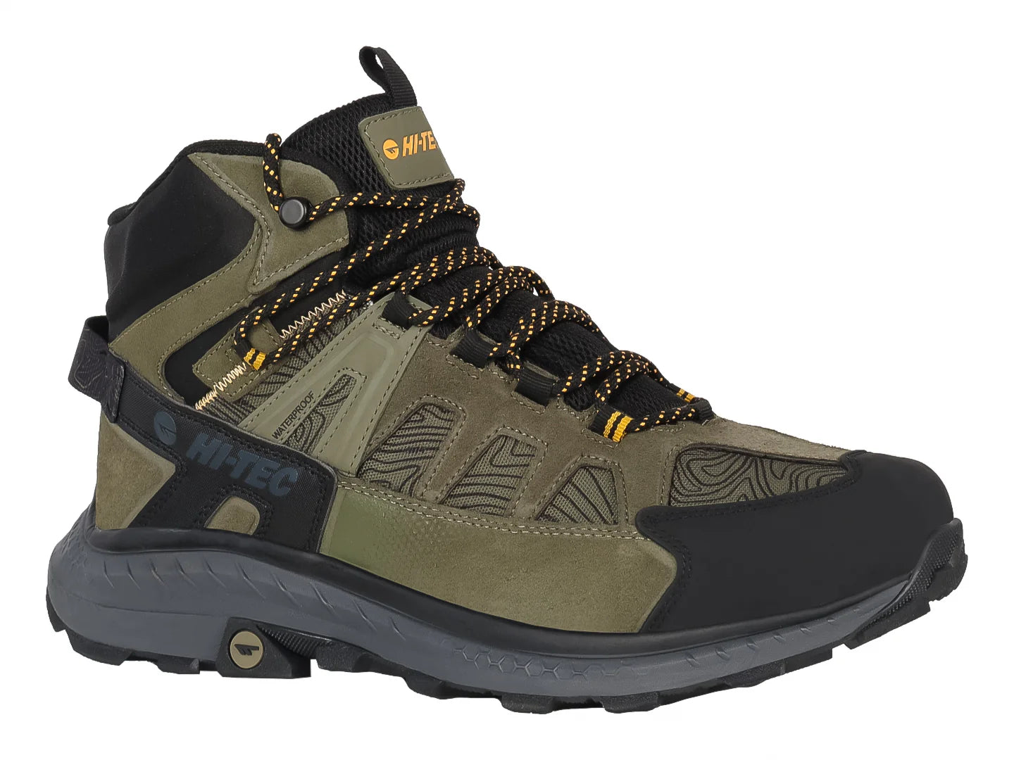 Botas de Excursionismo HI TEC Color Oliva para Hombre