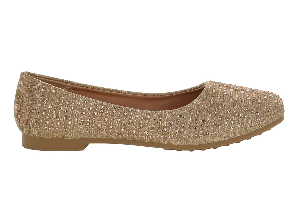 Zapatos Flats Roze Dorado para Mujer