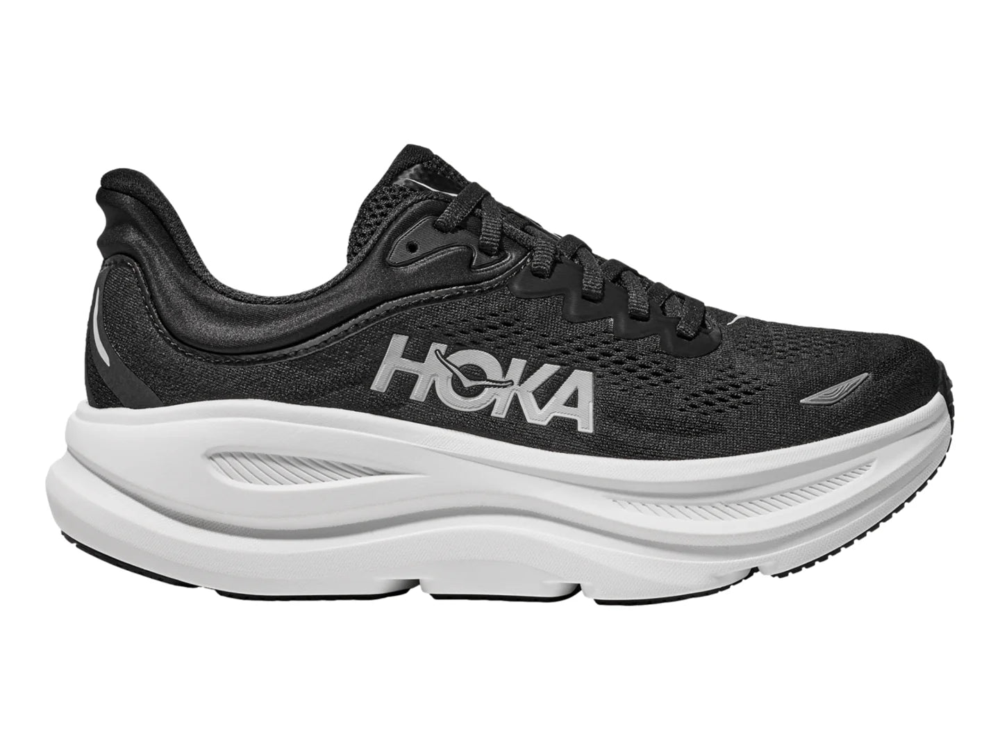 Tenis HOKA Bondi 9 Negro con Blanco para Hombre