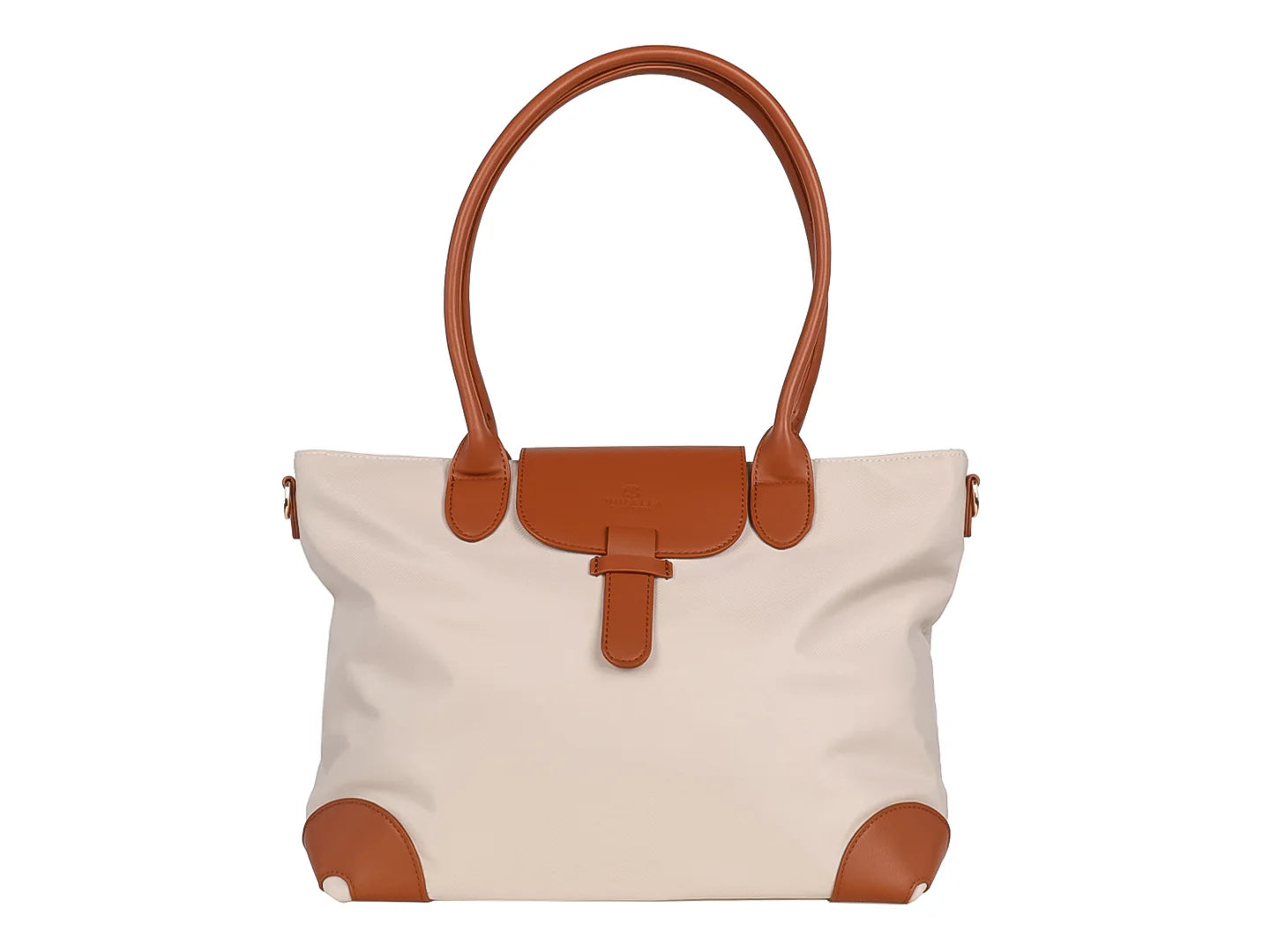 Bolsa de Hombro Unibella Beige para Mujer