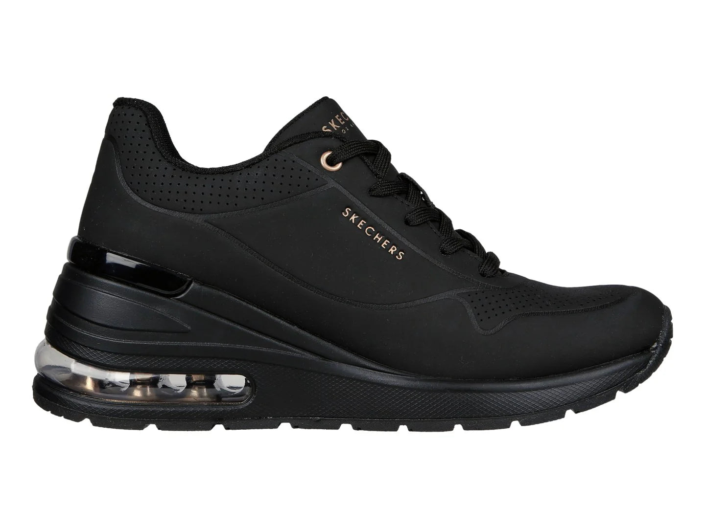 Tenis Skechers Million Air One Negros para Mujer