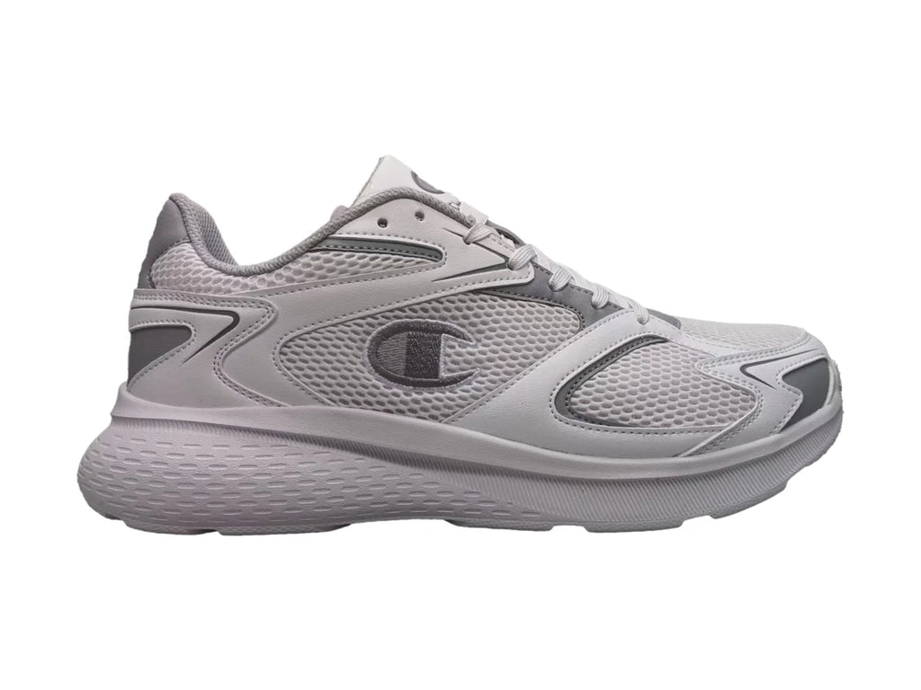 Tenis Champion Brisk Retro Run Blanco y Gris para Hombre