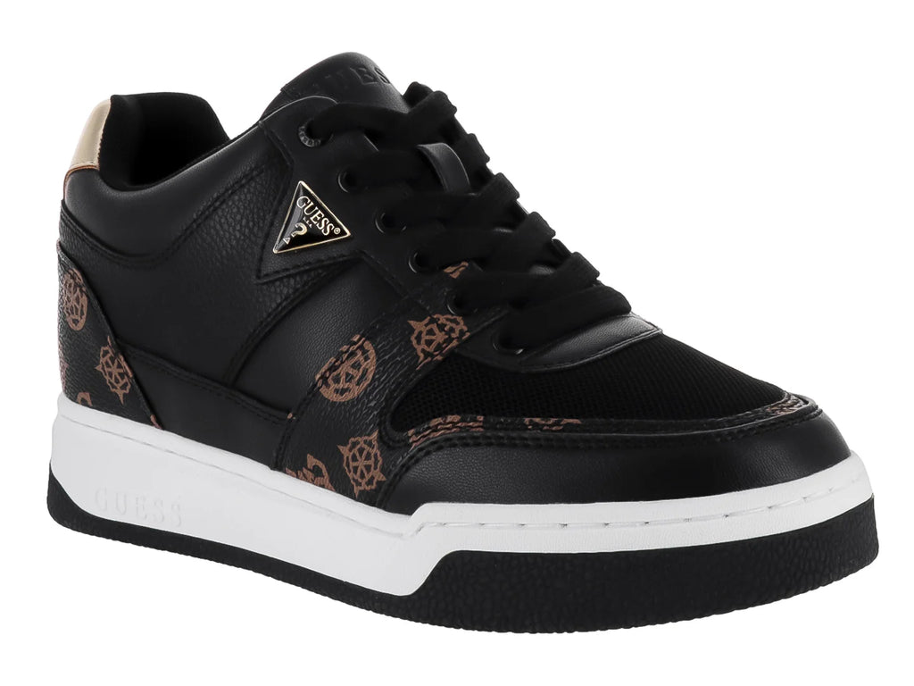 Tenis Guess Marlew Negro y Marrón para Mujer