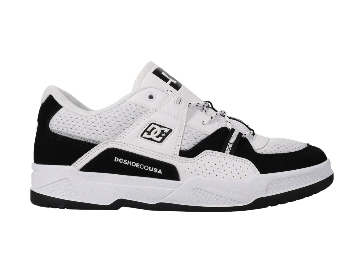 Tenis DC Shoes Construct Negro y Blanco para Hombre