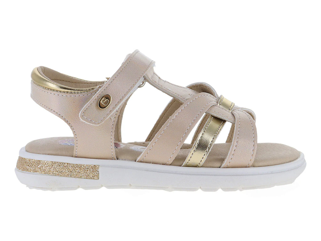 Sandalias Coqueta Color Oro para Niña