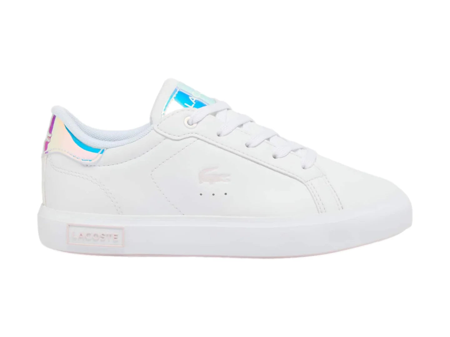 Tenis Lacoste Powercourt Blanco y Rosa para Niña