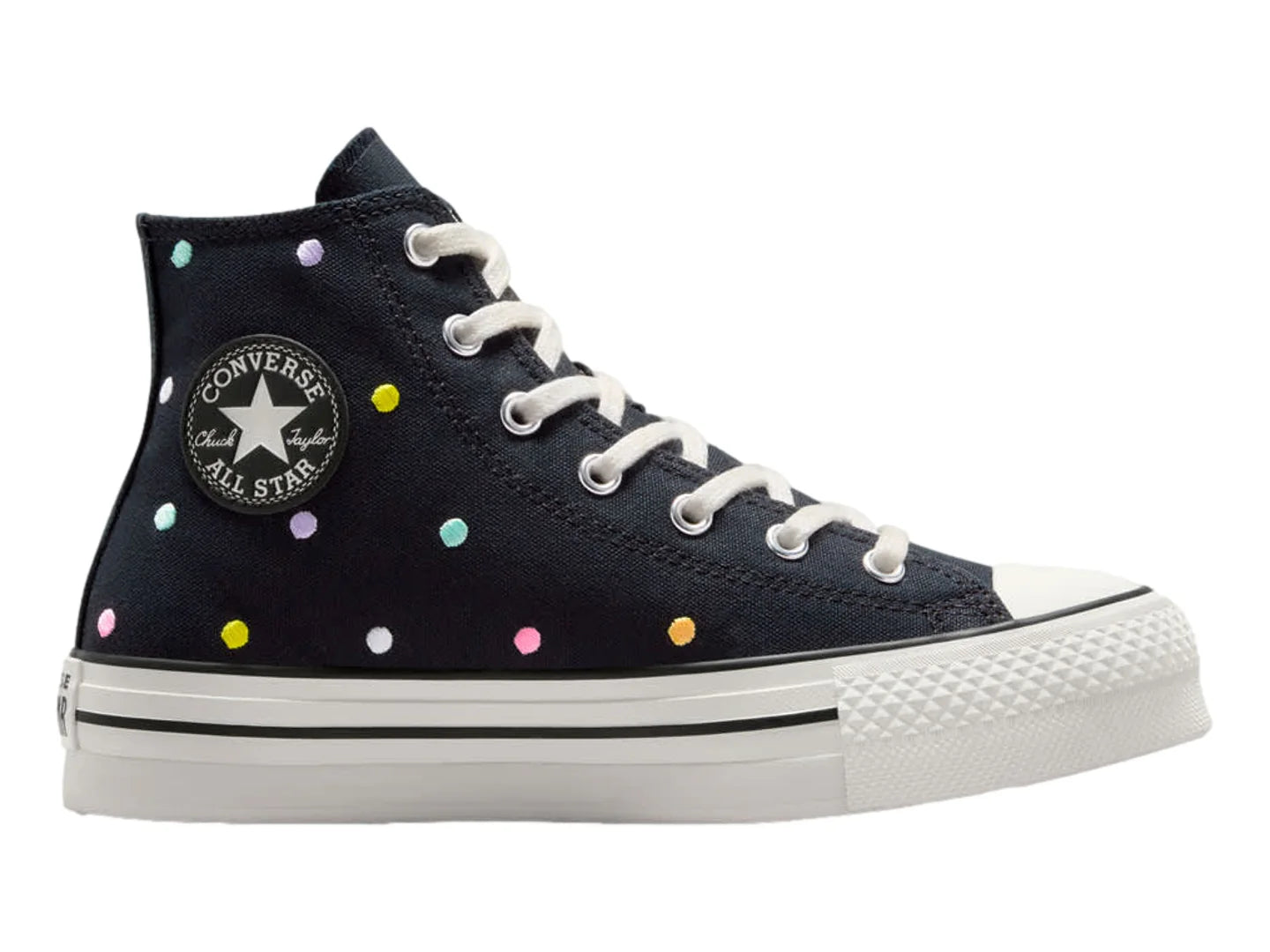 Tenis Converse Chuck Taylor All Star Negro y Blanco para Niña