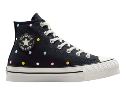 Tenis Converse Chuck Taylor All Star Negro y Blanco para Niña