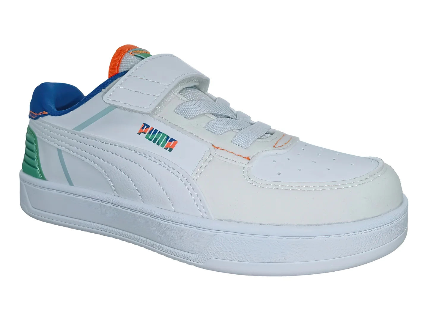 Tenis PUMA Caven 20 Gris y Blanco para Niño