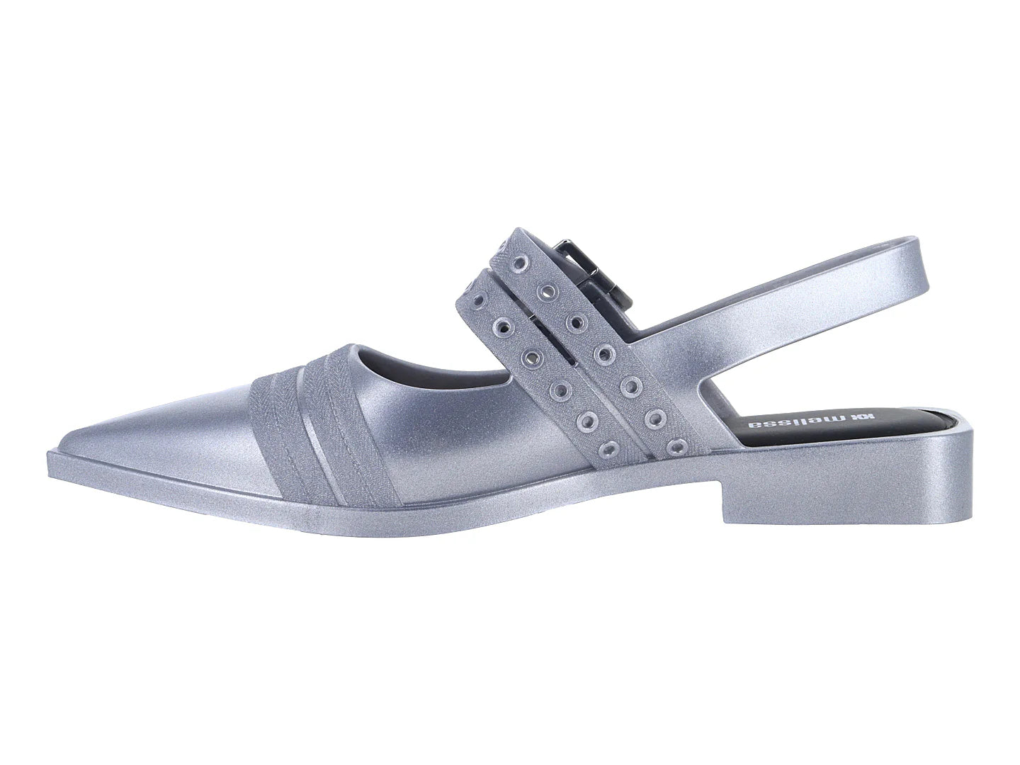 Zapatillas Melissa Ladylike Plata Negro para Mujer