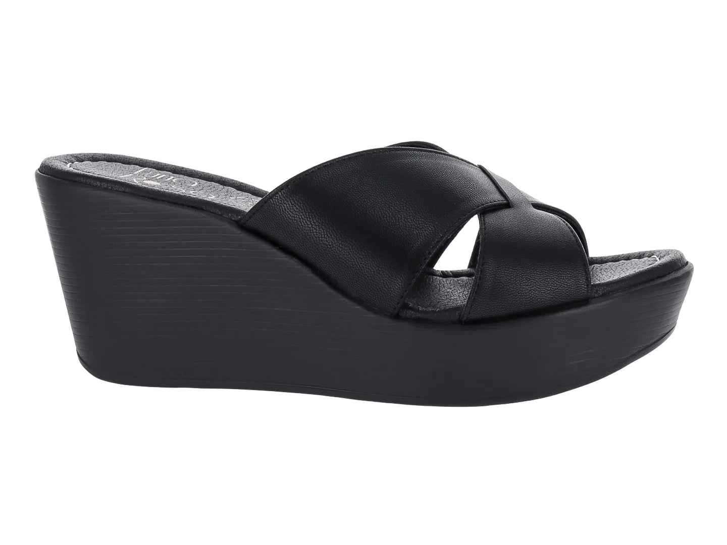 Sandalias Luna Rosa de Plataforma Negro para Mujer
