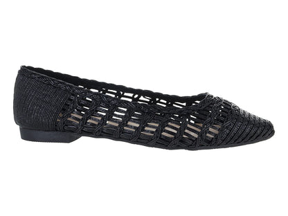 Zapatos Planos Roze Negro para Mujer