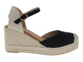 Sandalias Alpargatas Furor Negro para Mujer