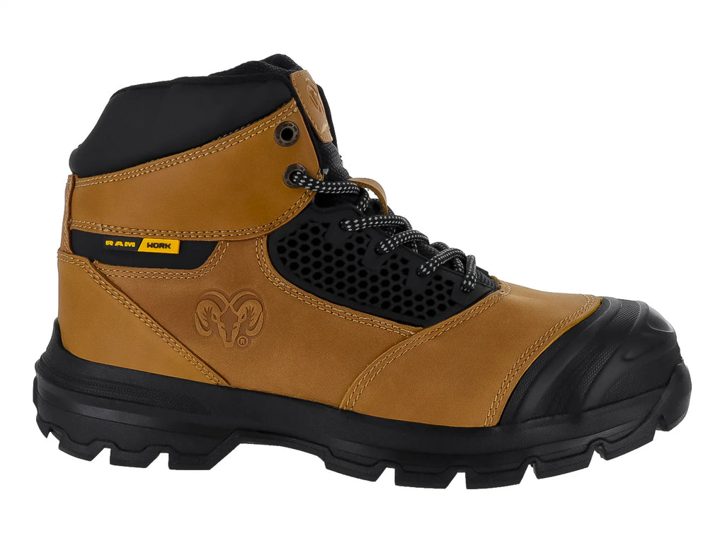 Botas de Trabajo RAM Miel Negro para Hombre