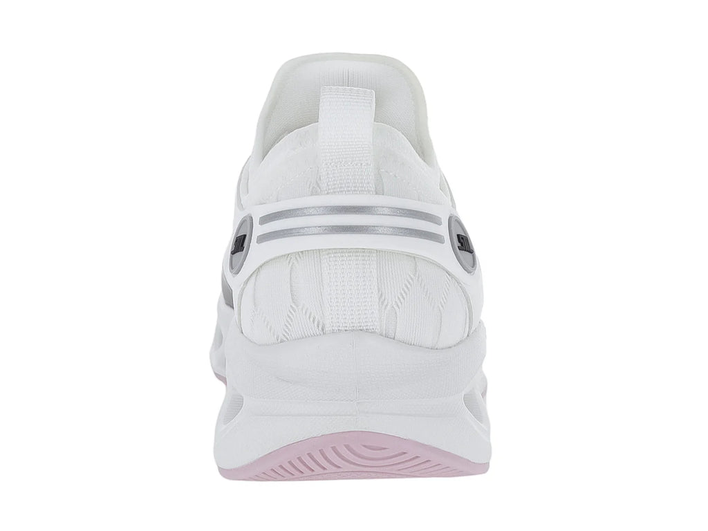 Tenis Steve Madden Surge 3 Blanco y Plata para Mujer