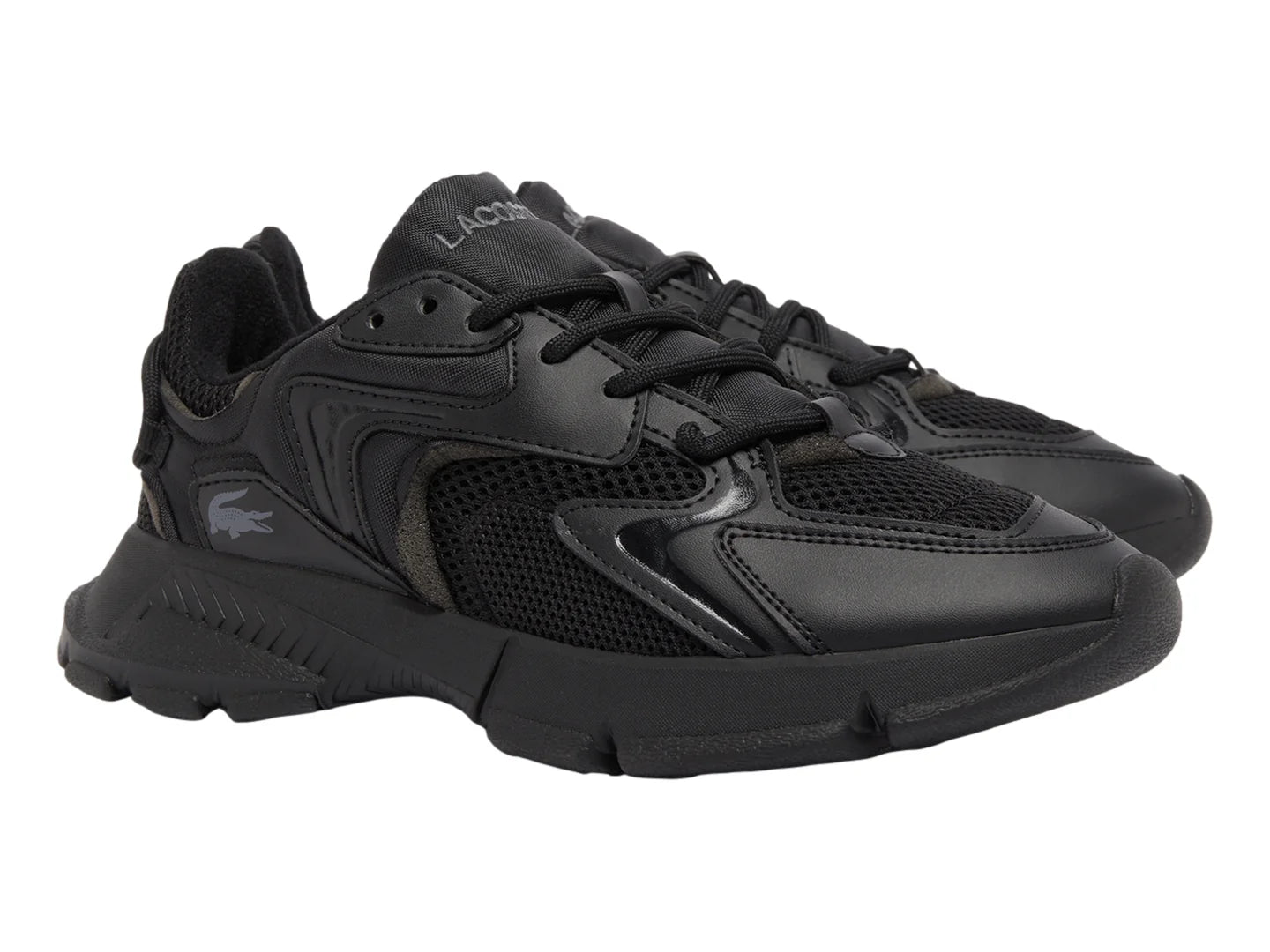 Tenis Lacoste L003 Neo Negros para Niño