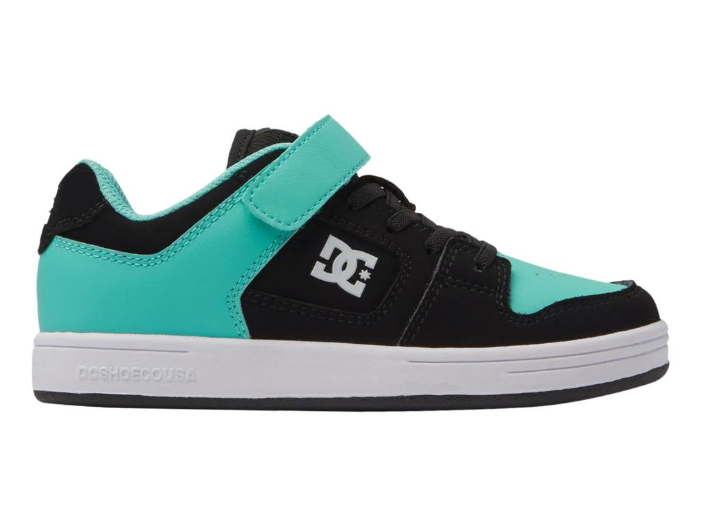 Tenis DC Shoes Mateca 4 V Negro con Aqua para Niño