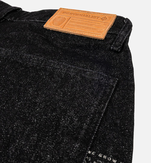 Picasso Denim Mens Shorts Black