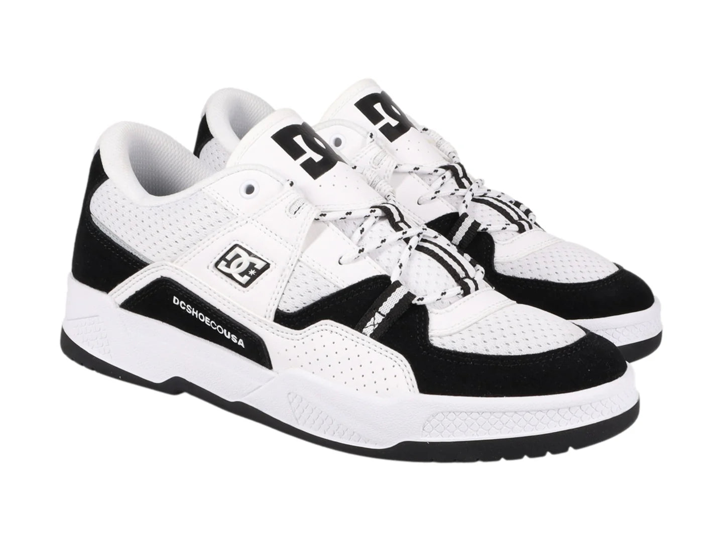 Tenis DC Shoes Construct Negro y Blanco para Hombre