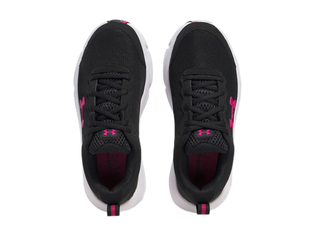 Tenis Under Armour Charged Assert 10 Negro y Rosa para Mujer