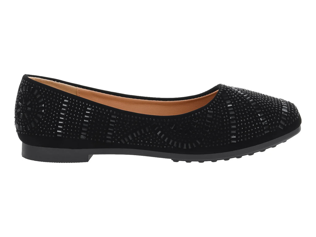 Zapatos Planos Roze Negro para Mujer
