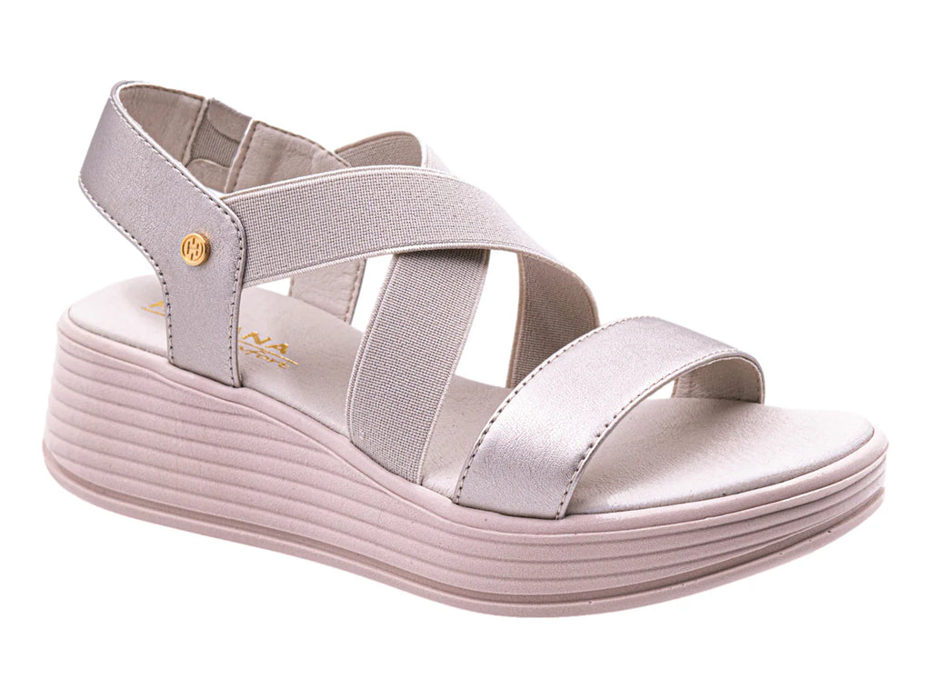 Sandalias Hispana Plata Metálicas para Mujer