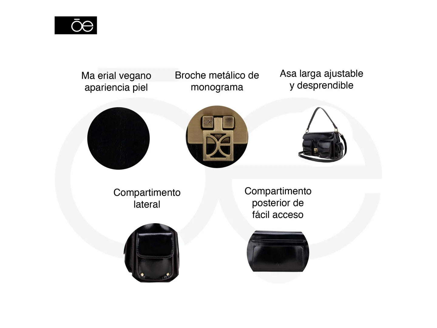 Bolsa Cloe Camel para Mujer