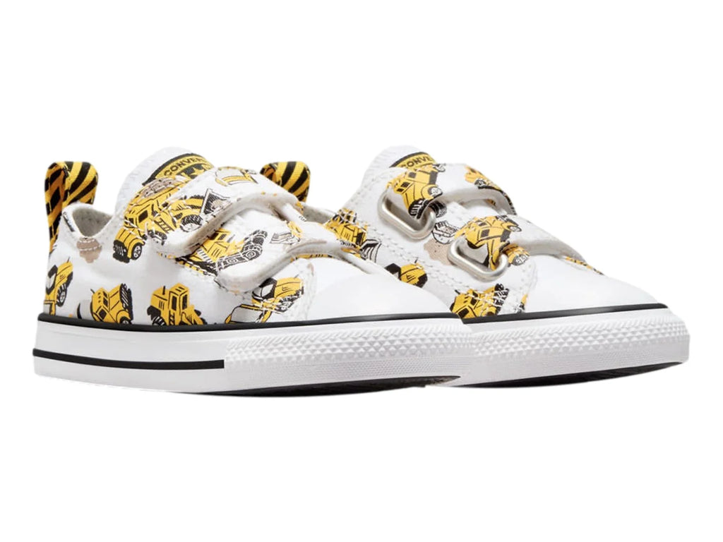 Tenis Converse Construction Truck Blanco y Amarillo para Niño