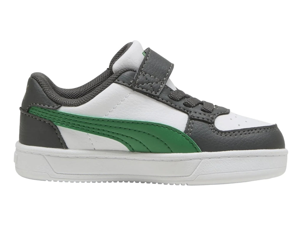 Tenis PUMA Caven AC Gris y Verde para Niño