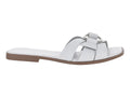 Sandalias Roze Blanco Napa Metálico para Mujer