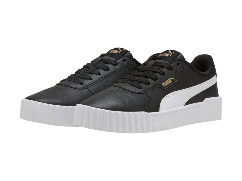 Tenis PUMA Carina 30 Negro y Dorado para Mujer