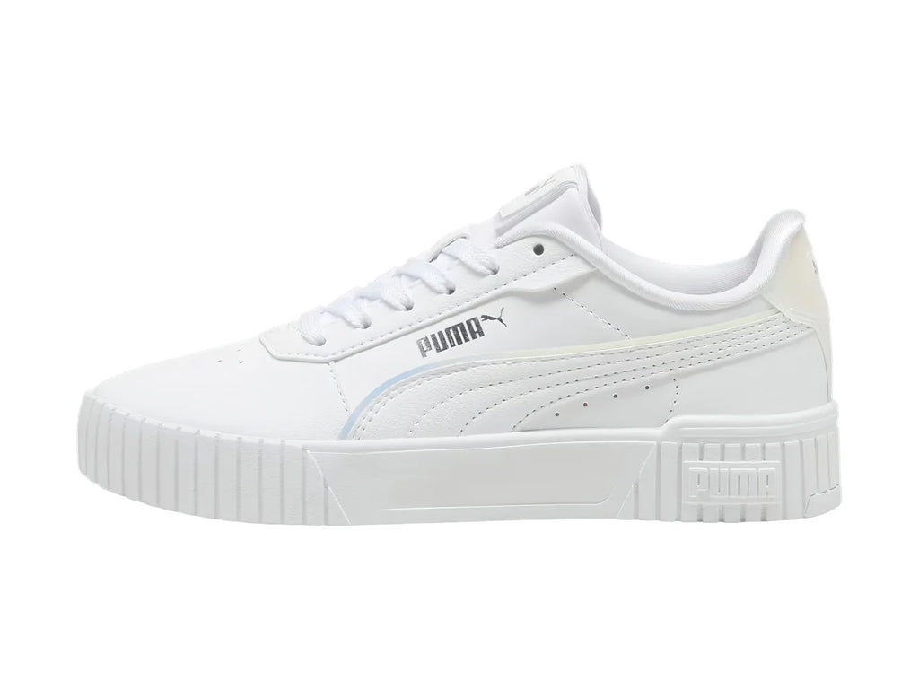 Tenis PUMA Carina 20 Holo Blanco y Plata para Niña