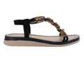 Sandalias Luna Rosa Negro para Mujer