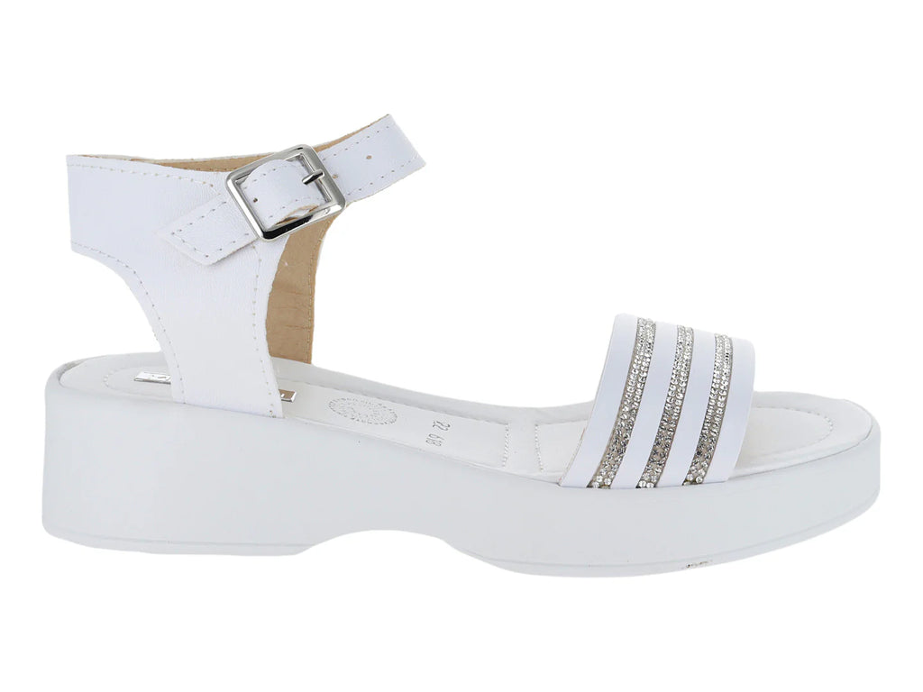 Sandalias Miroslava Blancas para Niña