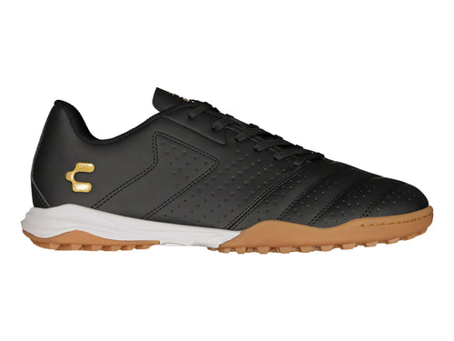 Tenis de Fútbol Charly Negro con Oro para Hombre