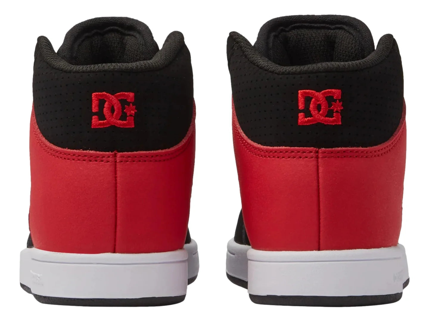 Tenis DC Shoes Manteca 4 Hi Negro y Rojo para Niño