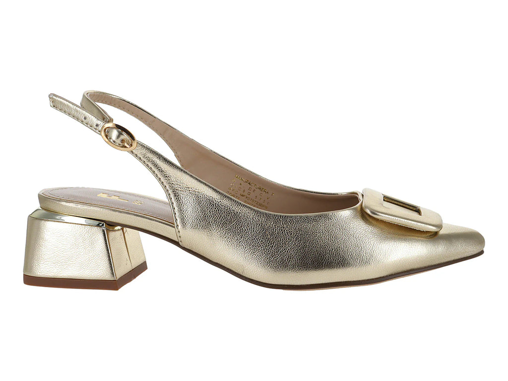 Zapatillas Tacones EFE Oro Inglés para Mujer