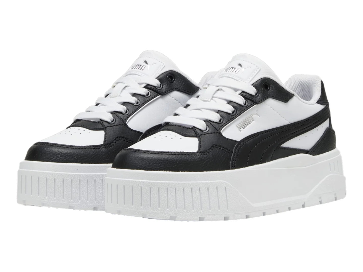 Tenis PUMA Carmen II L Blanco Negro y Plata para Mujer