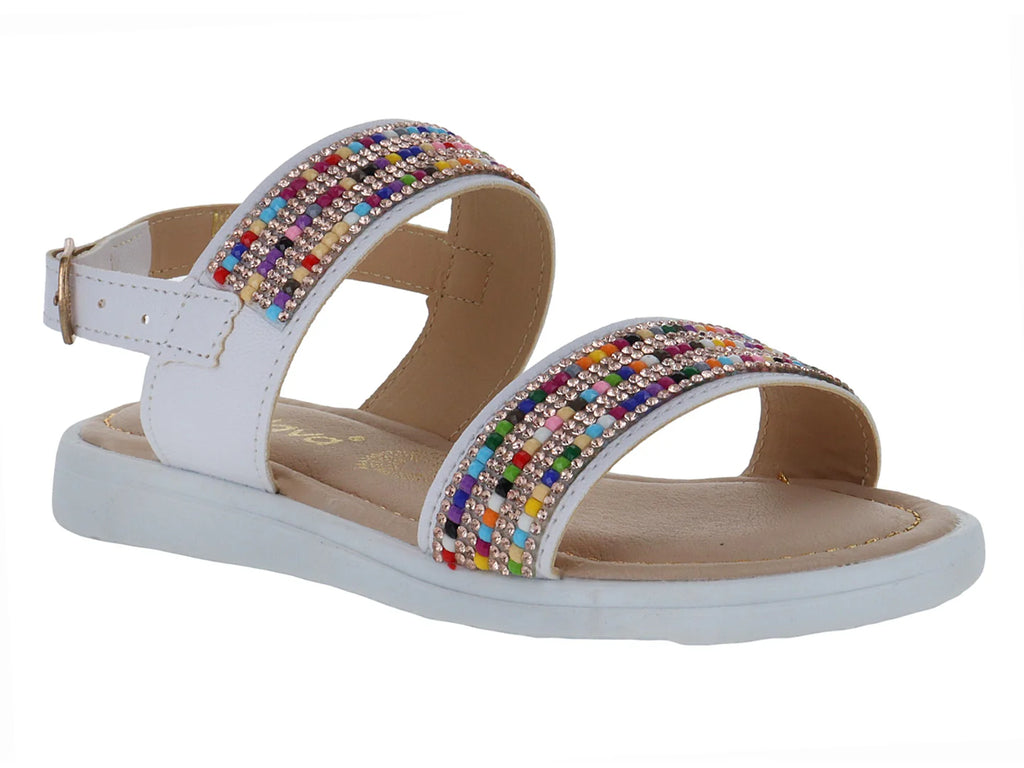 Sandalias Miroslava Blanco Multicolor para Niña