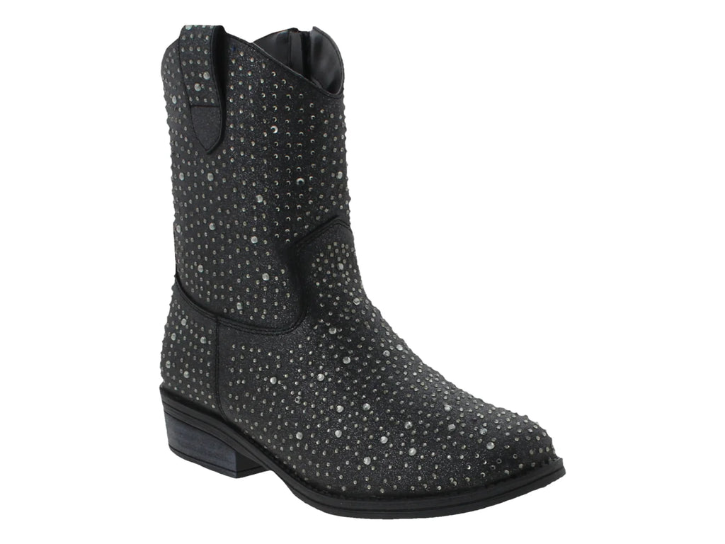 Botas Vaqueras Tropicana Fantasía Negro para Niña