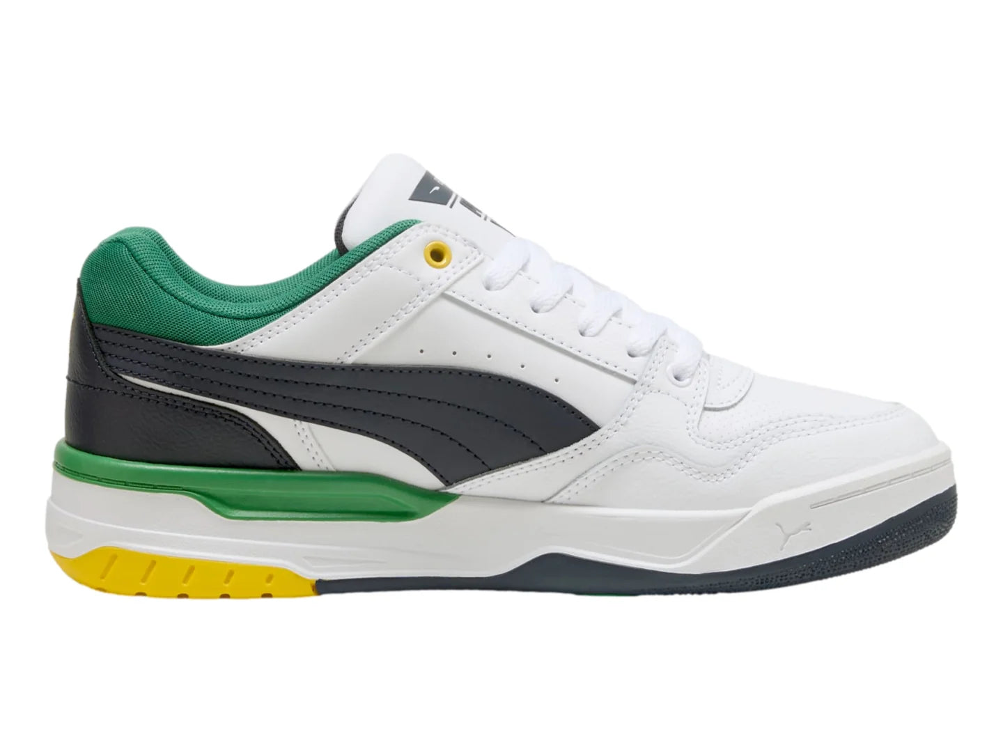 Tenis Puma Rebound Retro Blanco Verde y Azul para Hombre