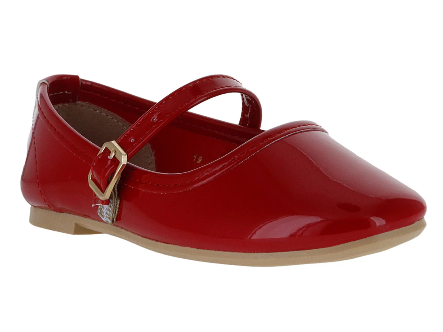 Zapatos Ballerinas Roze Rojo de Charol para Niña