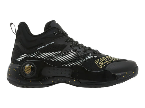 Tenis K SWISS Overtime Negro con Dorado para Hombre