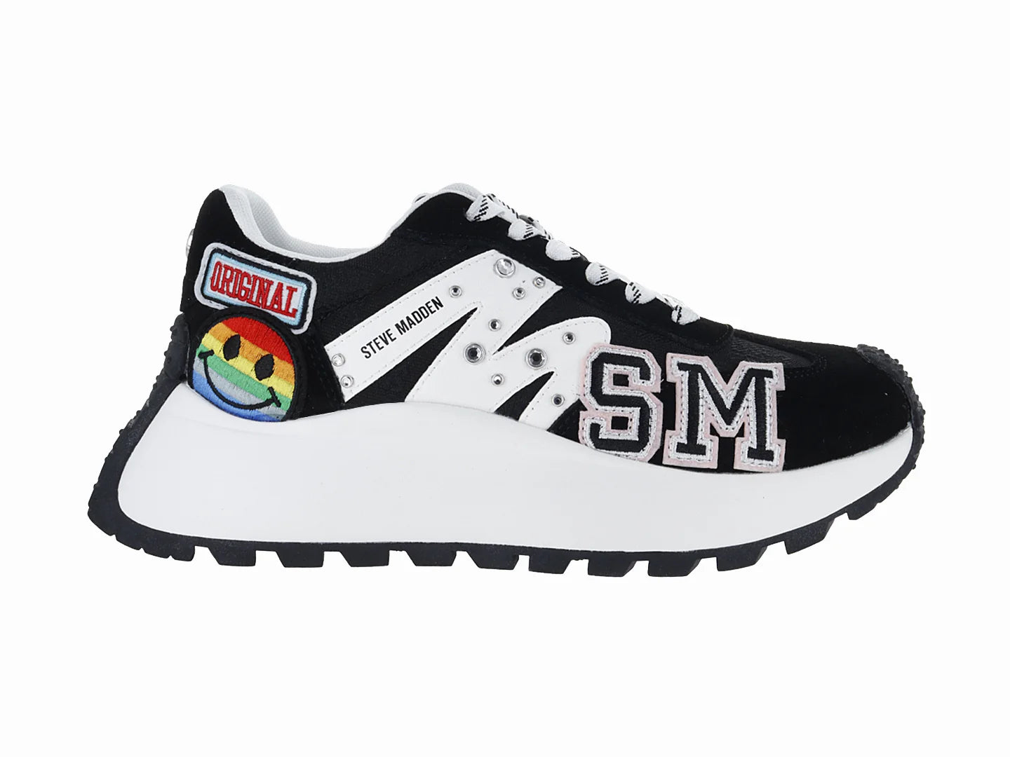 Tenis Steve Madden Super Campo Negro Multicolor para Mujer